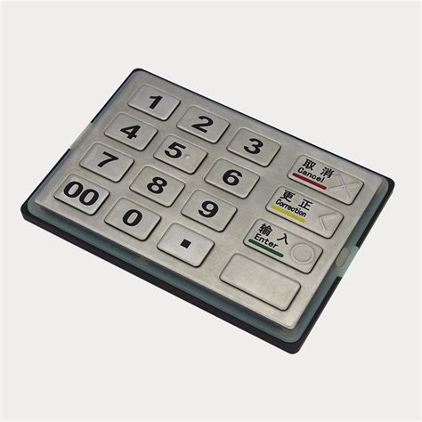 Diebold Pci Metal Keypad Atm Encryption Epp Pinpad For Fuel Dispenser China Keypad And Keyboard