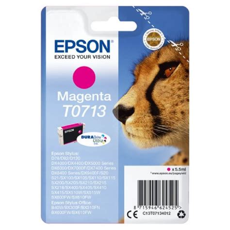 Original Epson Stylus SX 405 WiFi C13T07134011 T0713 Druckerpatrone