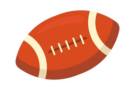 Pelota De Rugby Icono Deportivo Ilustración Vectorial Vector Premium