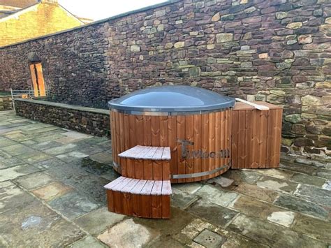 Fiberglass Lined Hot Tub With Integrated Burner Thermo Wood Wellness Royal Alex Chorley UK