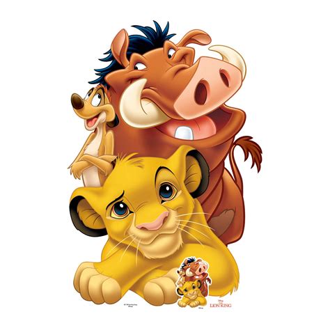 Buy SC1382 Lion King Group (Simba, Timon and Pumbaa) Lifesize Cardboard ...