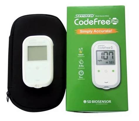 Mg Dl Iso Sd Code Free Plus Glucometer For Personal