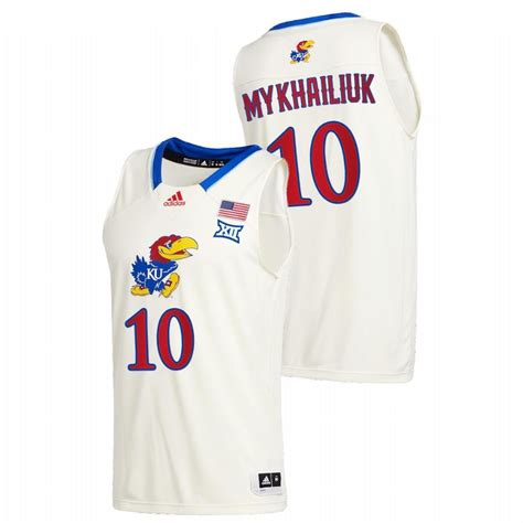 Men Kansas Jayhawks Cream Sviatoslav Mykhailiuk College Basketball