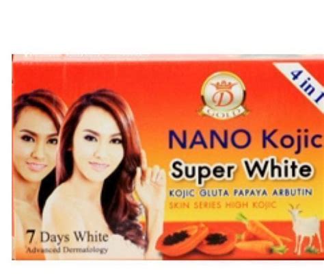 1piece 4 In 1 Nano Extra White Nano Kojic Super White With Glutathione