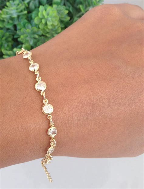 Pulseira Banhada A Ouro Feminina