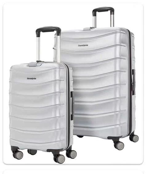 Samsonite Amplitude Piece Hardside Luggage Set Silver Blue