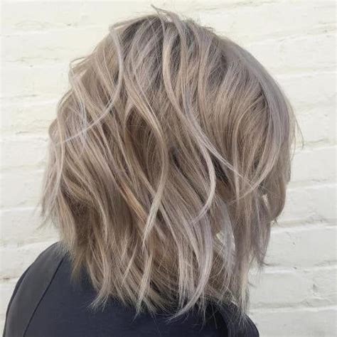Ash Bob Thick Hair Styles Messy Bob Hairstyles Short Blonde Hair