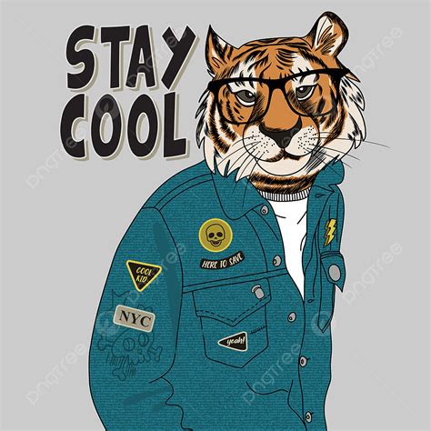 T Shirt Printing Clipart Transparent PNG Hd Hand Drawn Cool Tiger For