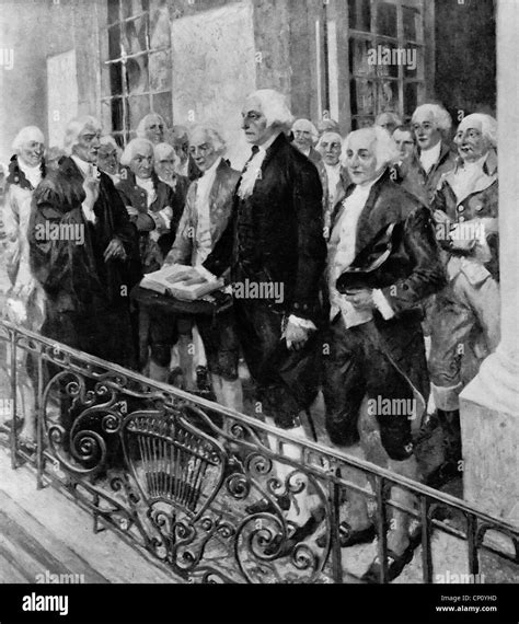 George washington inauguration hi-res stock photography and images - Alamy