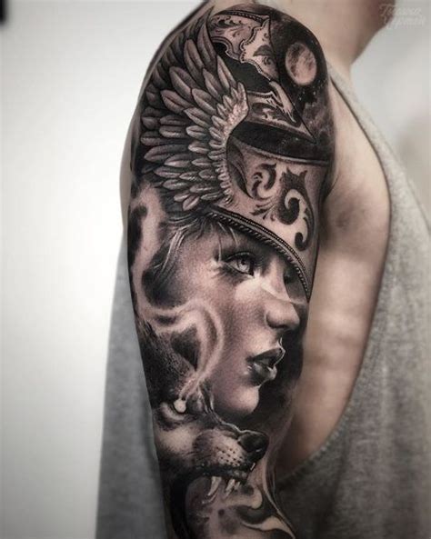 Pin By Siss On Tattoo Valkyrie Tattoo Viking Tattoos Warrior Tattoos