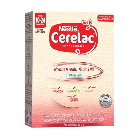 Nestle Cerelac Wheat 4 Fruits 10 To 24 Month 400g ToguMogu