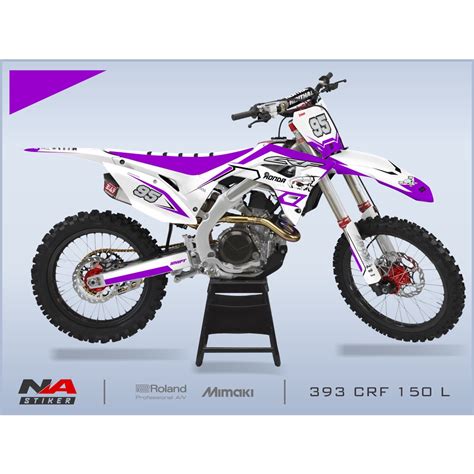 DECAL CRF 150 L SUPERMOTO FULL BODY CUSTOM DESAIN Lazada Indonesia