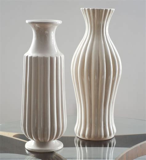 Tall art deco ceramic vases by Ewald Dahlskog at 1stDibs