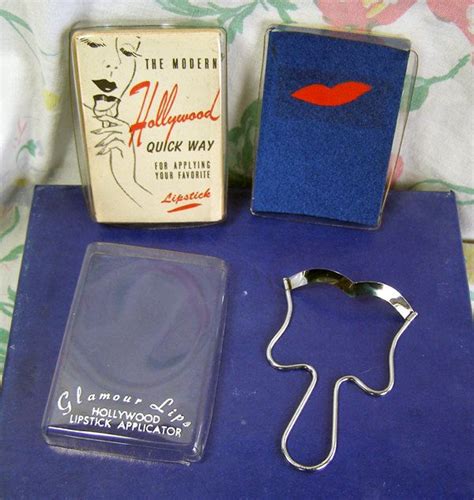 Vintage 1940s Hollywood Glamour Lips Old Store By Curiocabinet