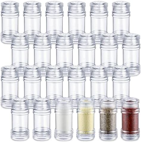 Amazon FoldTier 24 Pcs Plastic Salt And Pepper Shakers Bulk Spices