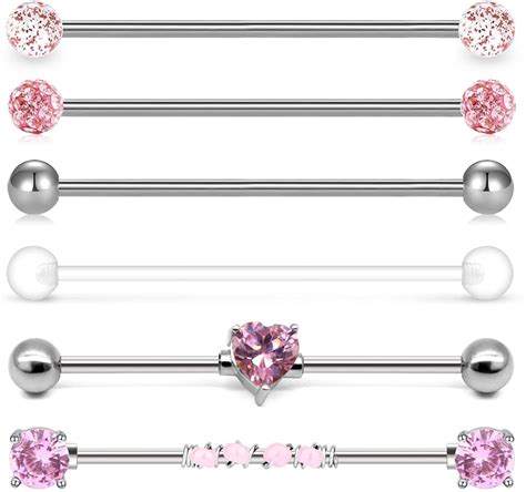 Briana Williams G Stainless Steel Industrial Barbell Earring