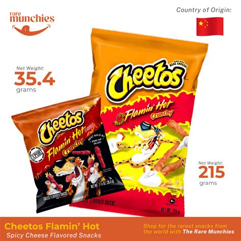 Cheetos Crunchy Flamin Hot Cheese G G Spicy Cheese Flavored Snacks From China Cn