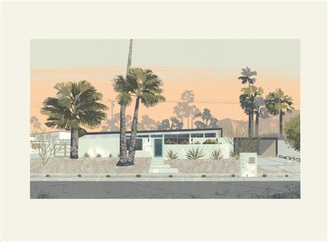 Palm Springs Mid Century Modern Giclee Edition Outré Gallery