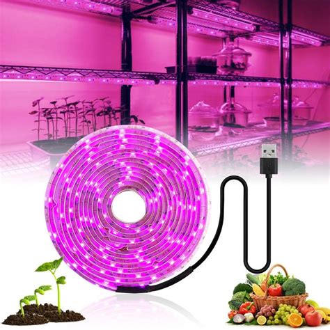 LED Grow Light Full Spectrum USB Grow Light Strip 2835 LED Phyto Lamps