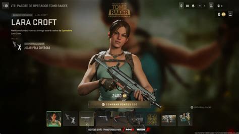 Lara Croft J Est Dispon Vel Em Call Of Duty Universo Croft F