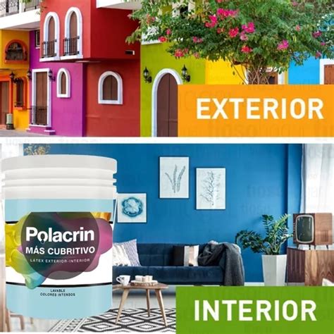 Pintura Latex Interior Polacrin Litros Alto Rendimiento En Venta En