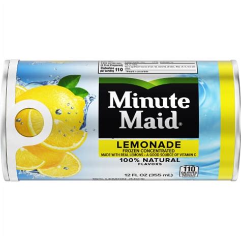 Minute Maid Lemonade Frozen Concentrated Fruit Drink Fl Oz Kroger