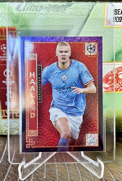 2022 23 Topps UCL Jade Edition Erling Haaland Lavender Jade 07 15 EBay