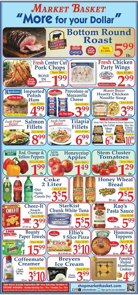 Market Basket Flyer from September 28