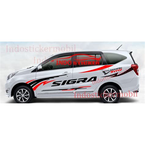 Jual Striping Sticker Mobil Sigra Stiker Sticker Mobil Daihatsu Sigra