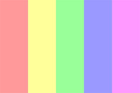 Pastel Colors Rainbow Color Palette