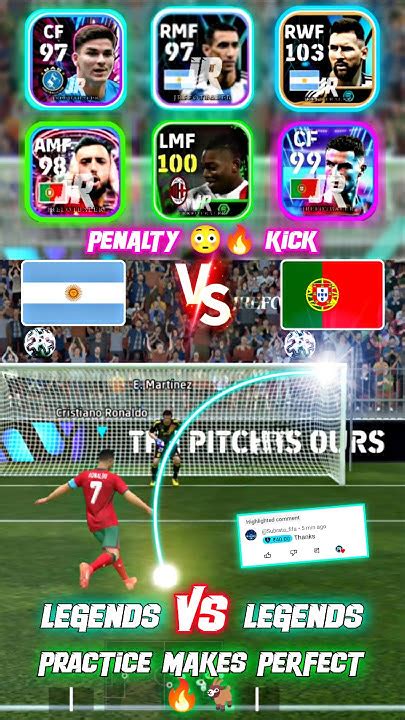 Efootball 24 Argentina🇦🇷 Vs Portugal🇵🇹 Penalty Kick Challenge😳🔥 Pes2021 Efootball Pes