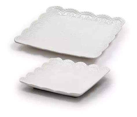 Plato De Porcelana Blanca Para Aperitivos De Piezas Mercadolibre