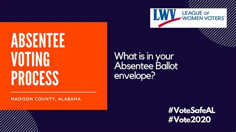 Alabama Absentee Voting Process Whats In The Envelope Youtube