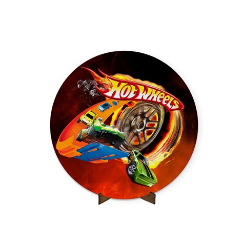 Painel Redondo X Tema Hot Wheels ESTAMPARIA NET