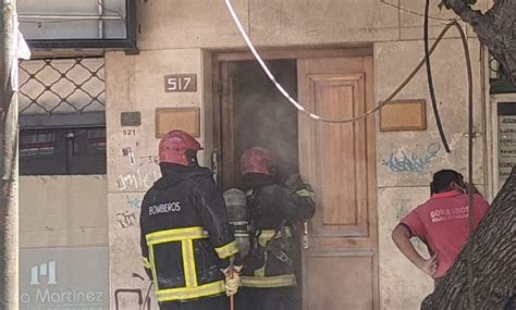 Susto En Pleno Centro Por Un Incendio En Una Vivienda