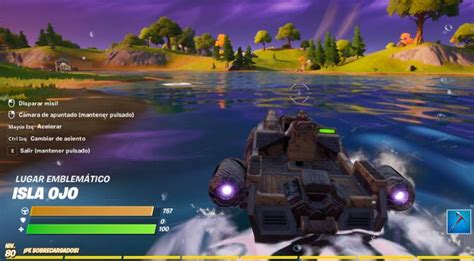 Fortnite Completa Una Prueba Contrarreloj En Lancha Motora