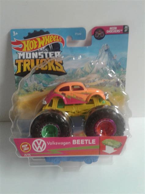 Hot Wheels Volkswagen Beetle Monster Trucks Orange Etsy