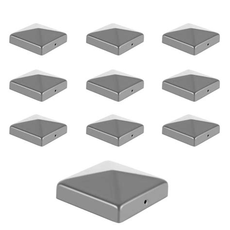 10 Pcs Capuchon De Poteau Chapeau De Poteau Chapeau Pyramide 91x91mm