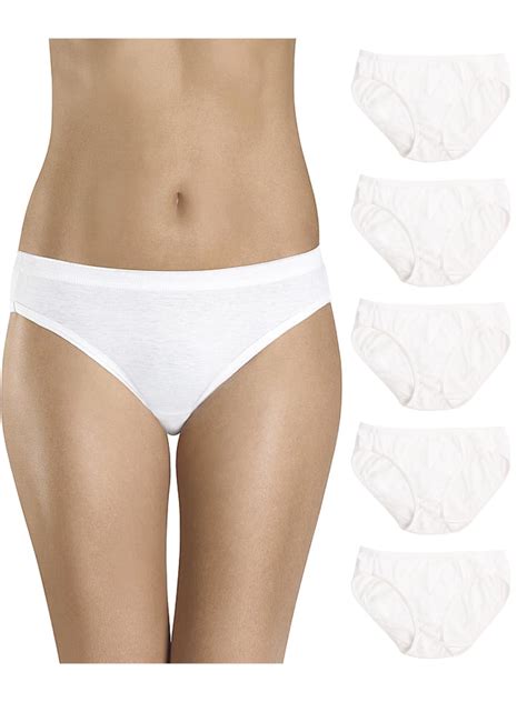 Hanes 6 Pack Womens Bikini Underwear Cotton Bikini Panties For Women