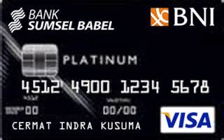 Kartu Kredit Bni Bank Sumselbabel Card Platinum Cermati