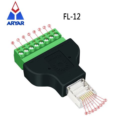 Conector Rj A Adaptador De Terminal De Tornillo Divisor Rj Macho A