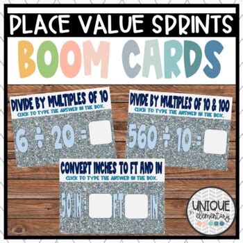 Place Value Understanding Boom Card Sprint BUNDLE Module 2 TPT