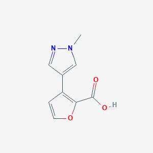 3 1 Methyl 1H Pyrazol 4 Yl Furan 2 Carboxylic Acid S3276904 Smolecule