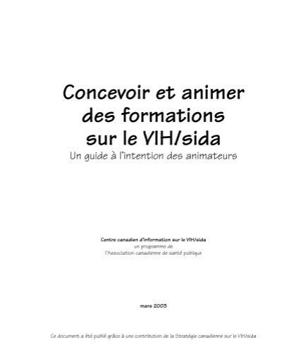 Concevoir Et Animer Des Formations Sur Le VIH Sida Canadian