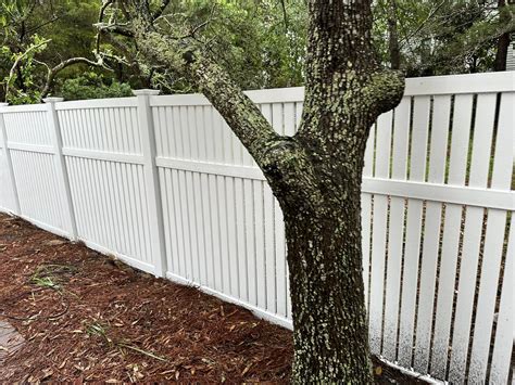 Imperial Vinyl Semi Private Fence Project Breiwick Build The 30a