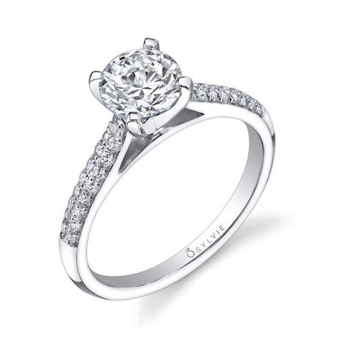 Solitaire Engagement Rings by Sylvie - Diamond Solitaire Rings | Round ...