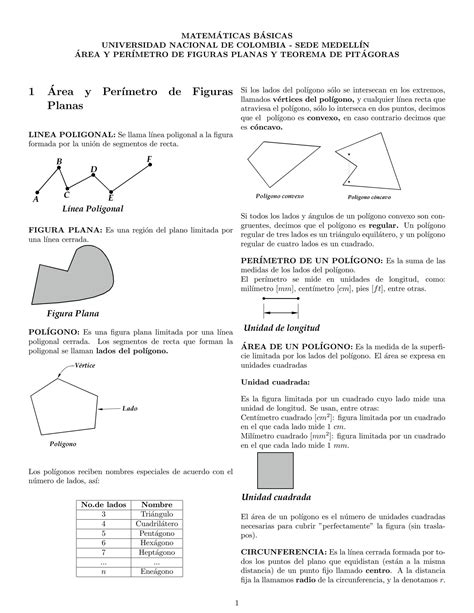 Solution Rea Y Perimetro De Figuras Planas Y Teorema De Pit Goras The