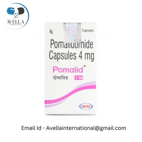 Pomalid Pomalidomide 4 Mg Capsules At Rs 1600 Bottle Anti Cancer In