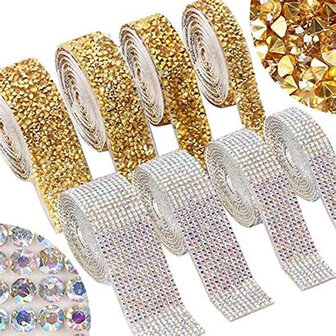 Amazon Rolls Self Adhesive Rhinestone Strips Styles Crystal