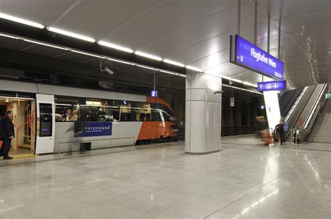 Urban Railway Station S7 Vienna International Airport In